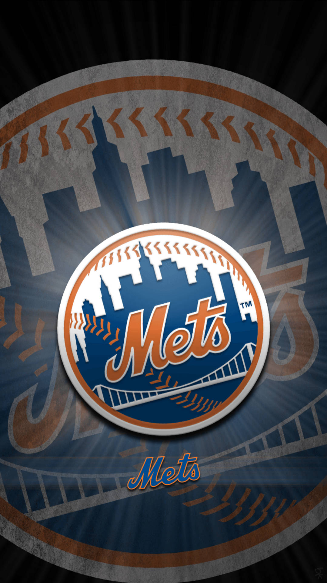 The New York Mets Celebrating Victory In Their Home Stadium Wallpaper