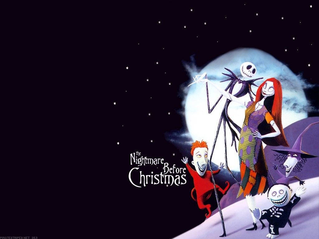 Jack Skellington Brings Halloween to Christmas in Tim Burton's The Nightmare Before Christmas Wallpaper