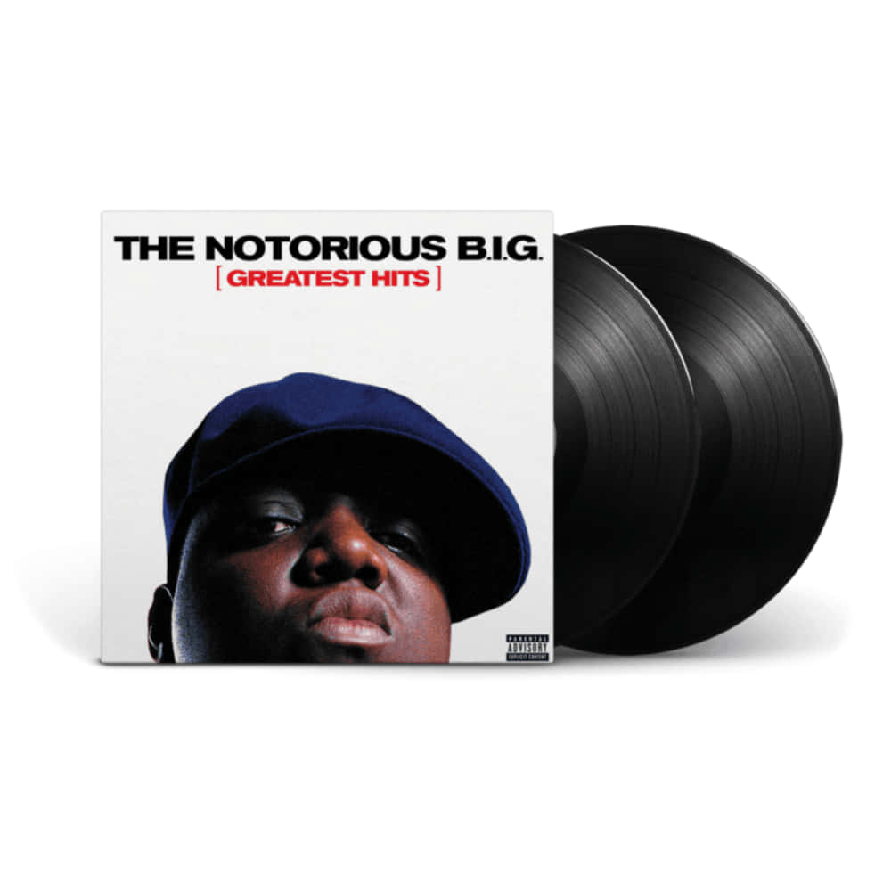 The Notorious Big Greatest Hits Vinyl Cover Wallpaper