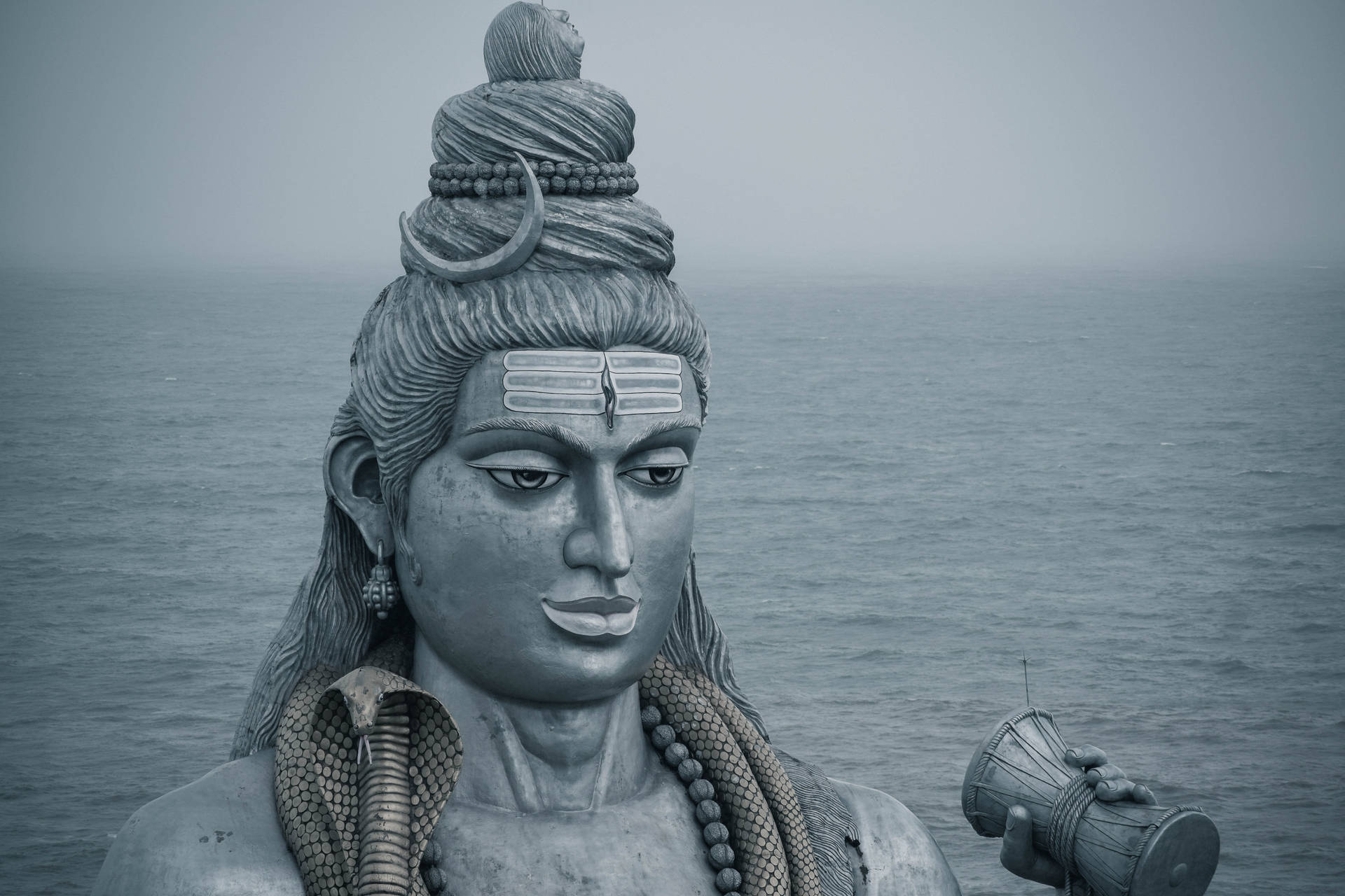 The Ocean And Lord Shiva 8k