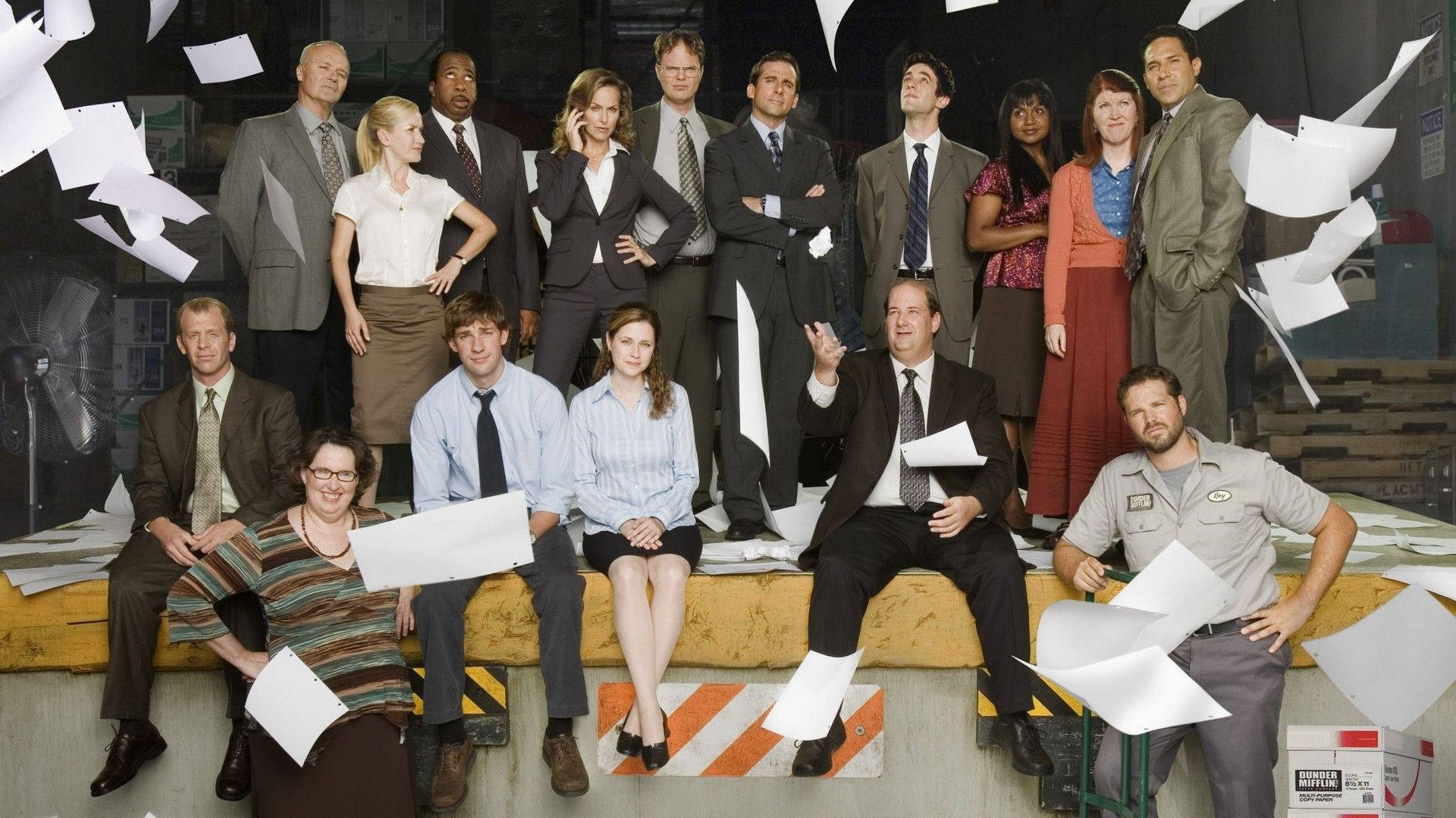 The Office Cast, dunder mifflin, the office, HD wallpaper