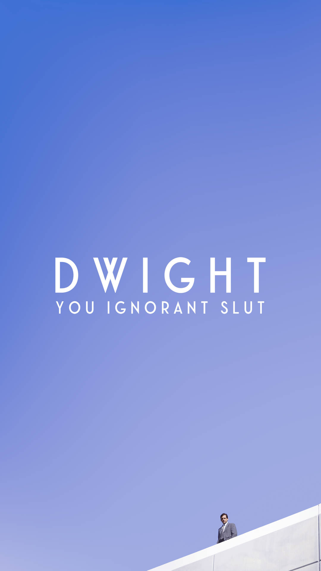 Michael Scott's favourite comeback, "You Ignorant Slut!" Wallpaper