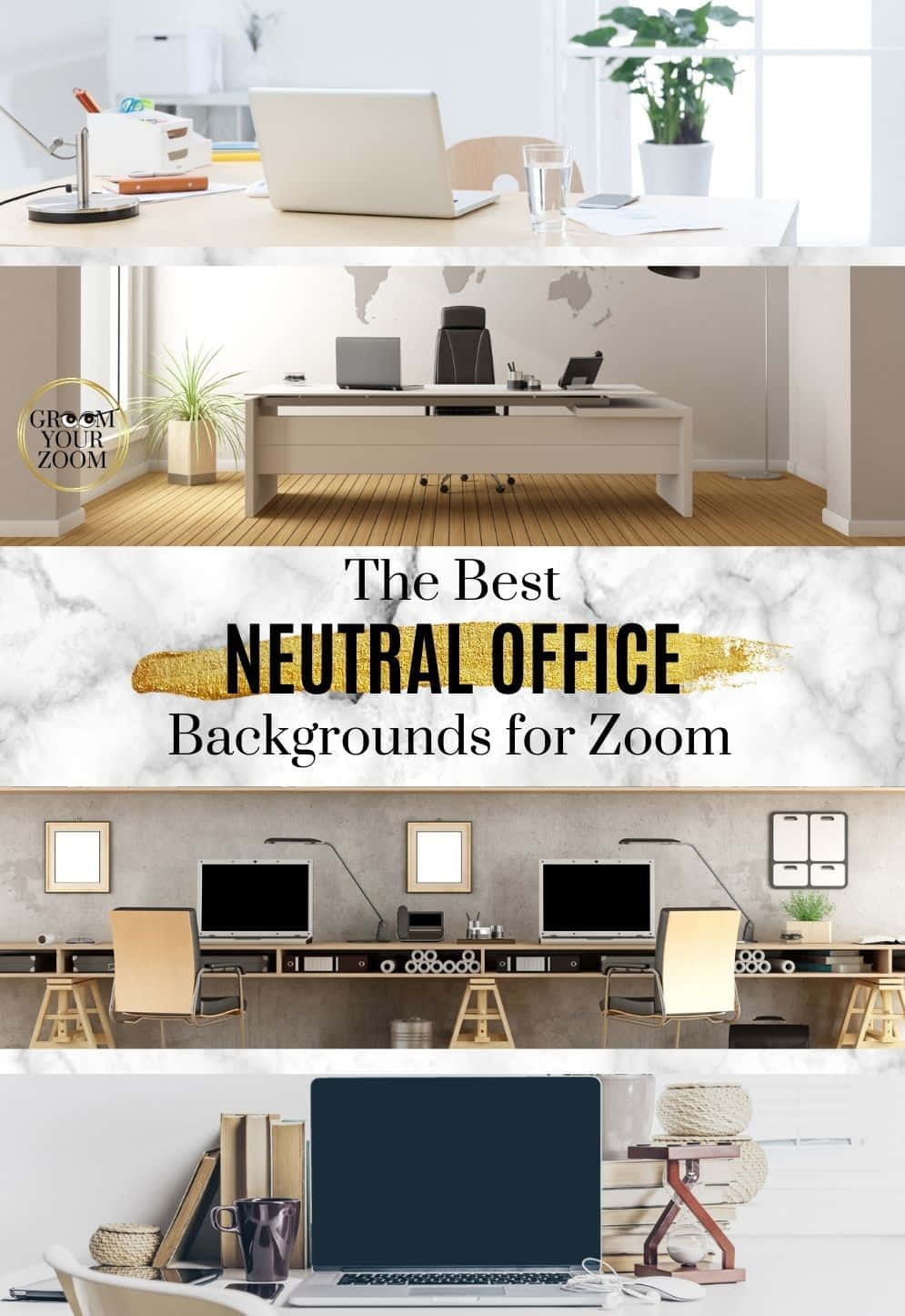 The Office Zoom Background Neutral Inspiration Collage Background
