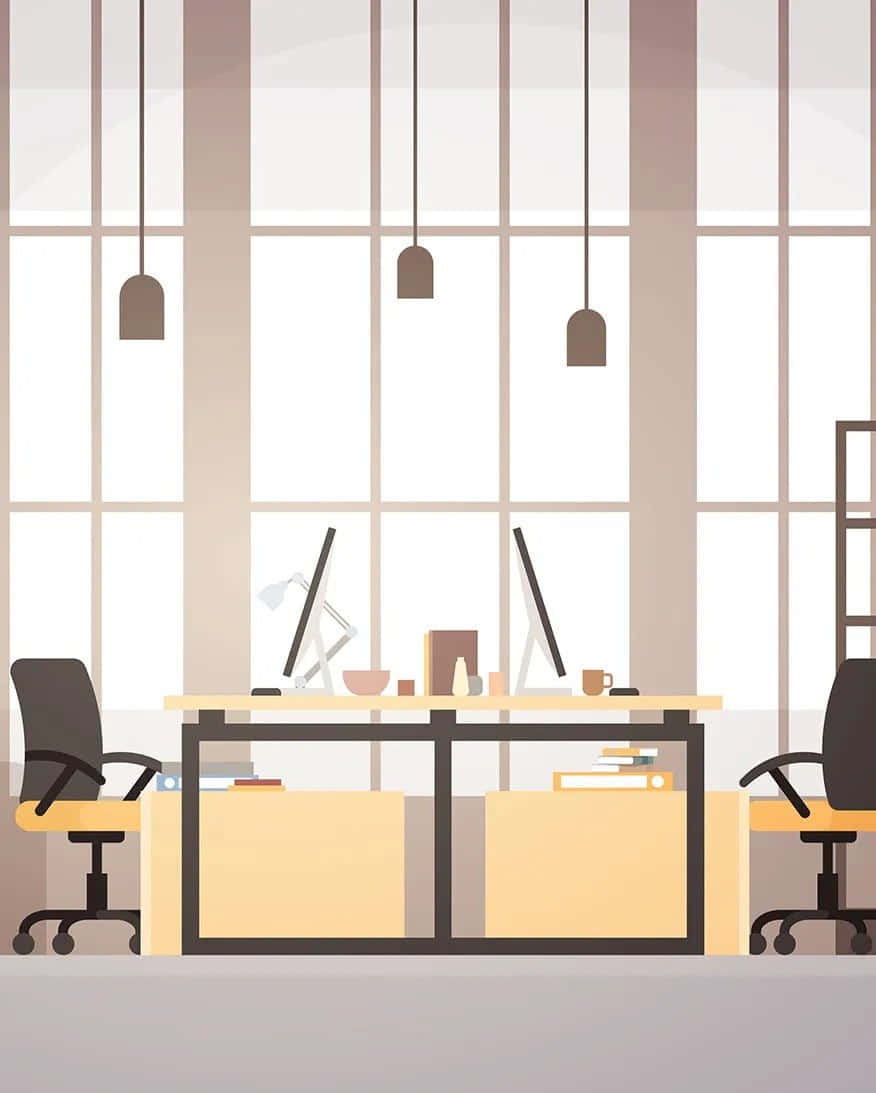 Vector Art The Office Zoom Background