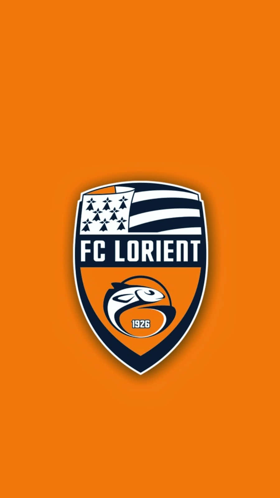 The Orange Wave, Fc Lorient Court In Action At A Football Game. Wallpaper