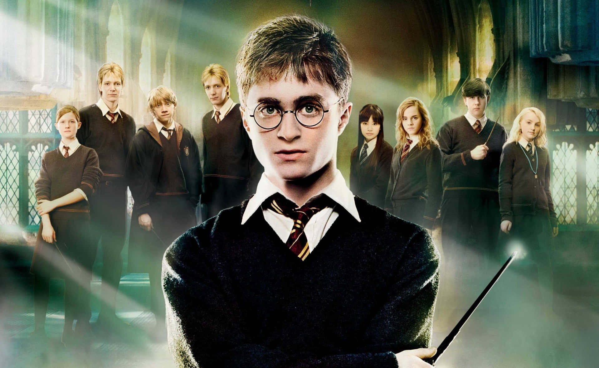 Join Harry Potter and Dumbledore's Army in The Order Of Phoenix Wallpaper