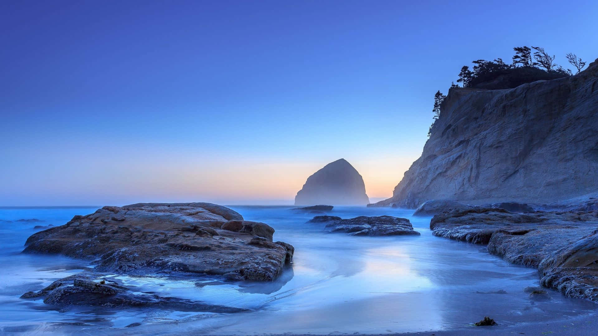 Det Oregon Coastline inspirerer et afslappende, naturfyldt miljø. Wallpaper