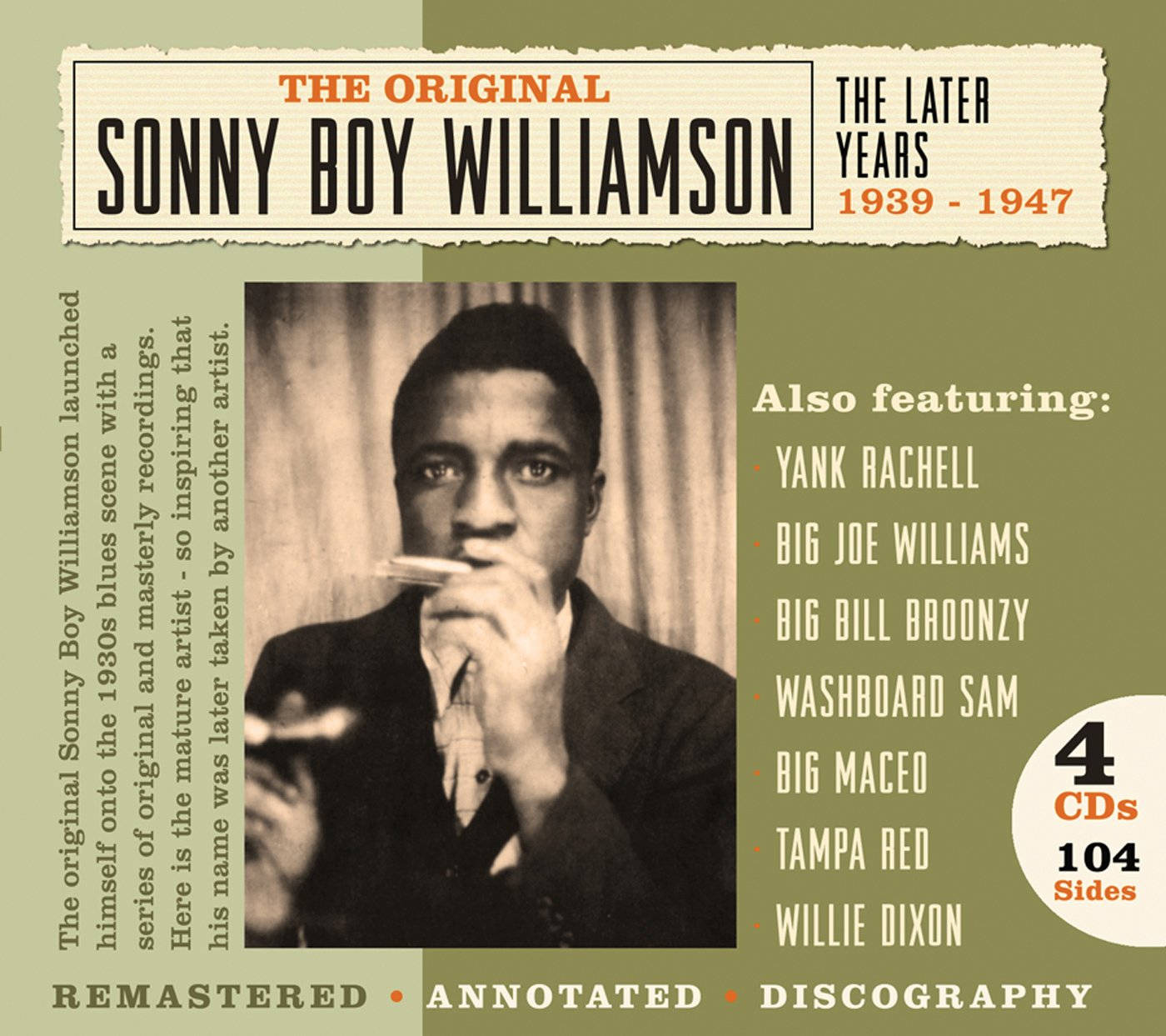 Detursprungliga Albumet, Sonny Boy Williamson I Som Datorskärmsbakgrund Eller Mobilbakgrund. Wallpaper
