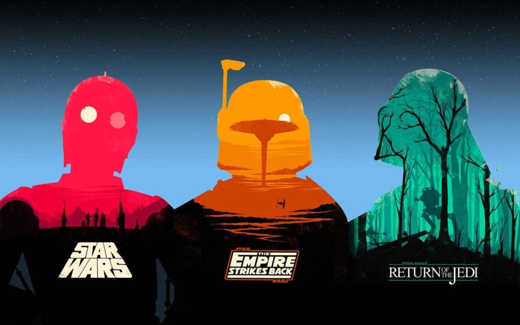Dieoriginale Epische Star Wars Trilogie Wallpaper