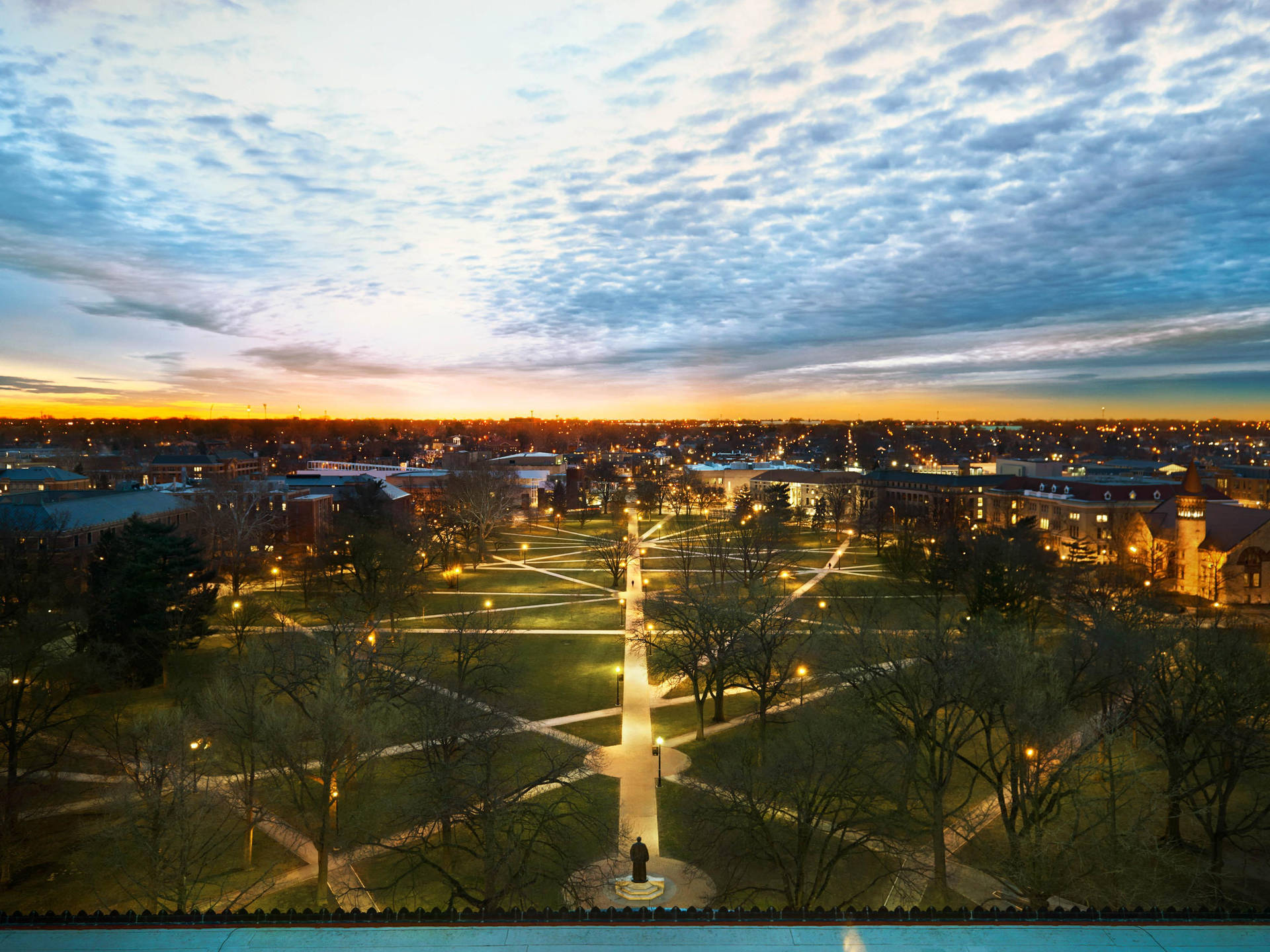 The Oval Ohio State University Background