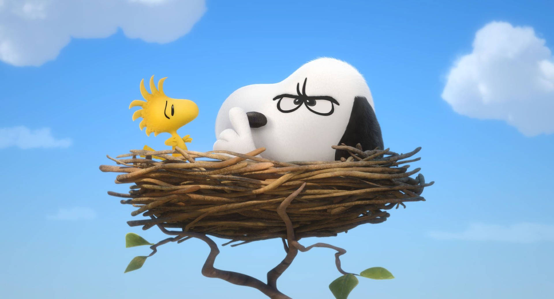 The Peanuts Movie Snoopy Birds Nest Wallpaper
