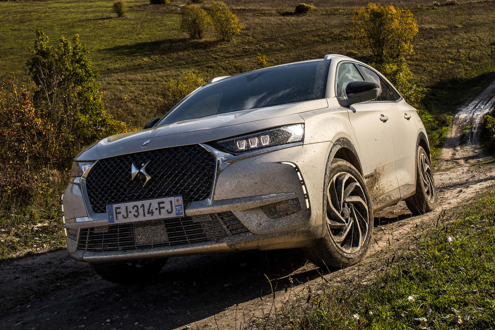 The Pinnacle Of Luxury - Ds 7 Crossback E-tense In Action Wallpaper