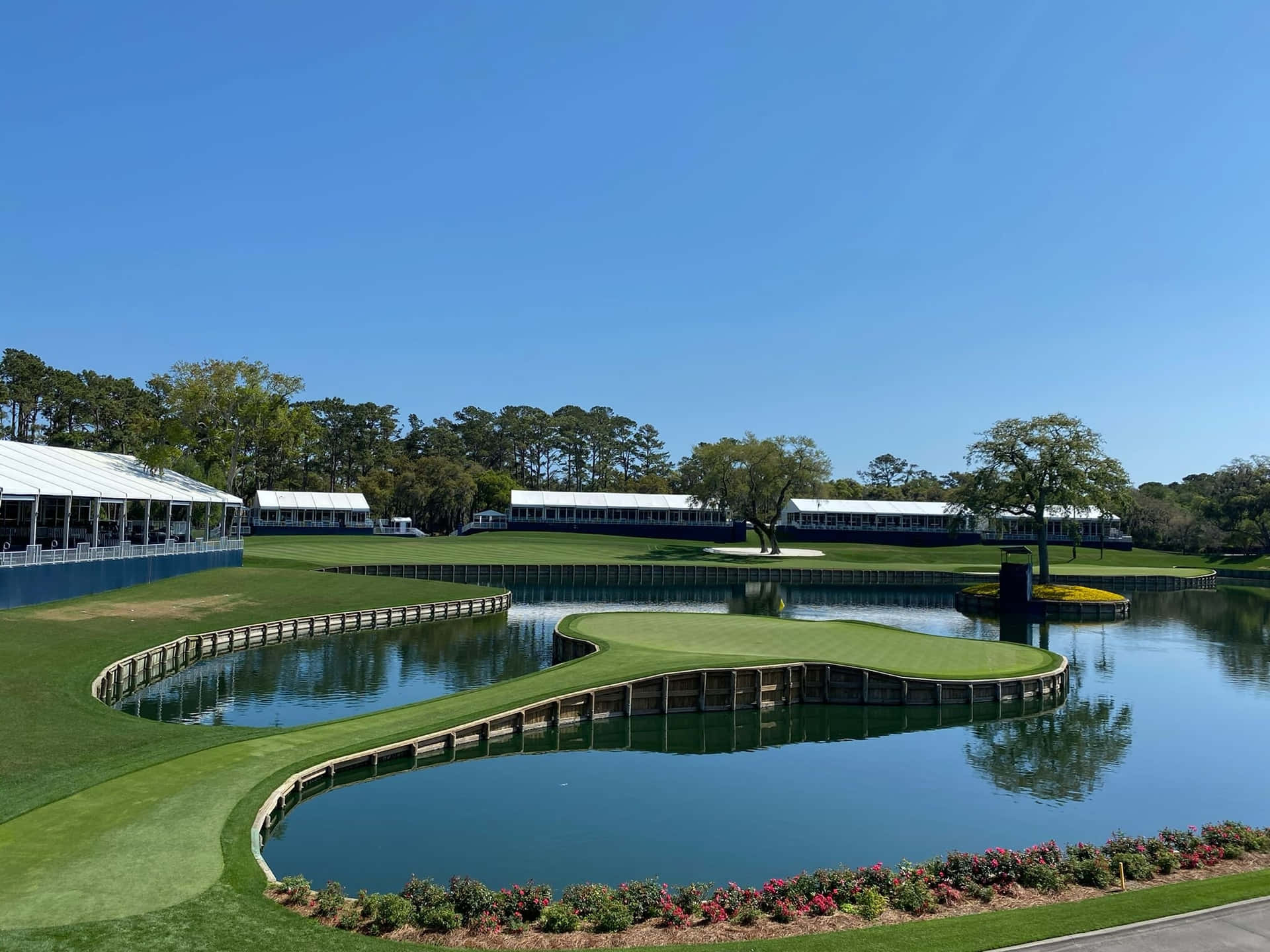 The Players Championship Golfbane Utsikt Bakgrunnsbildet