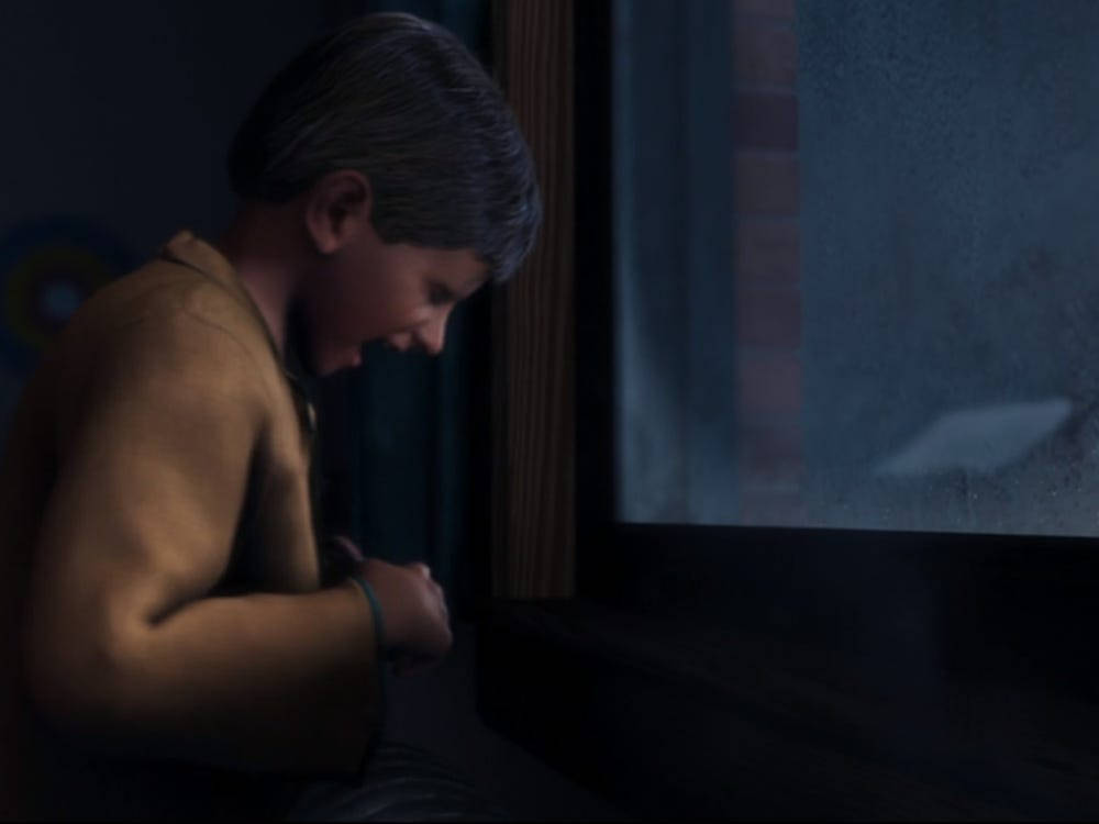 The Polar Express's Scene Of The Boy Hurting Wallpaper