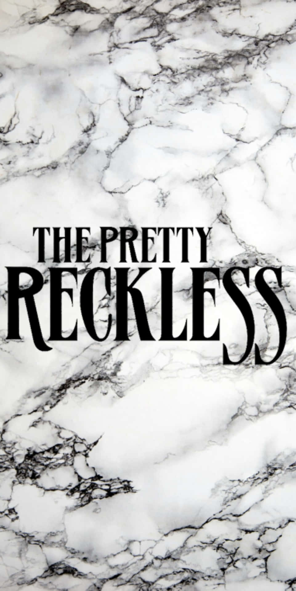 The Pretty Reckless Band Name In Marble Texture Wallpaper