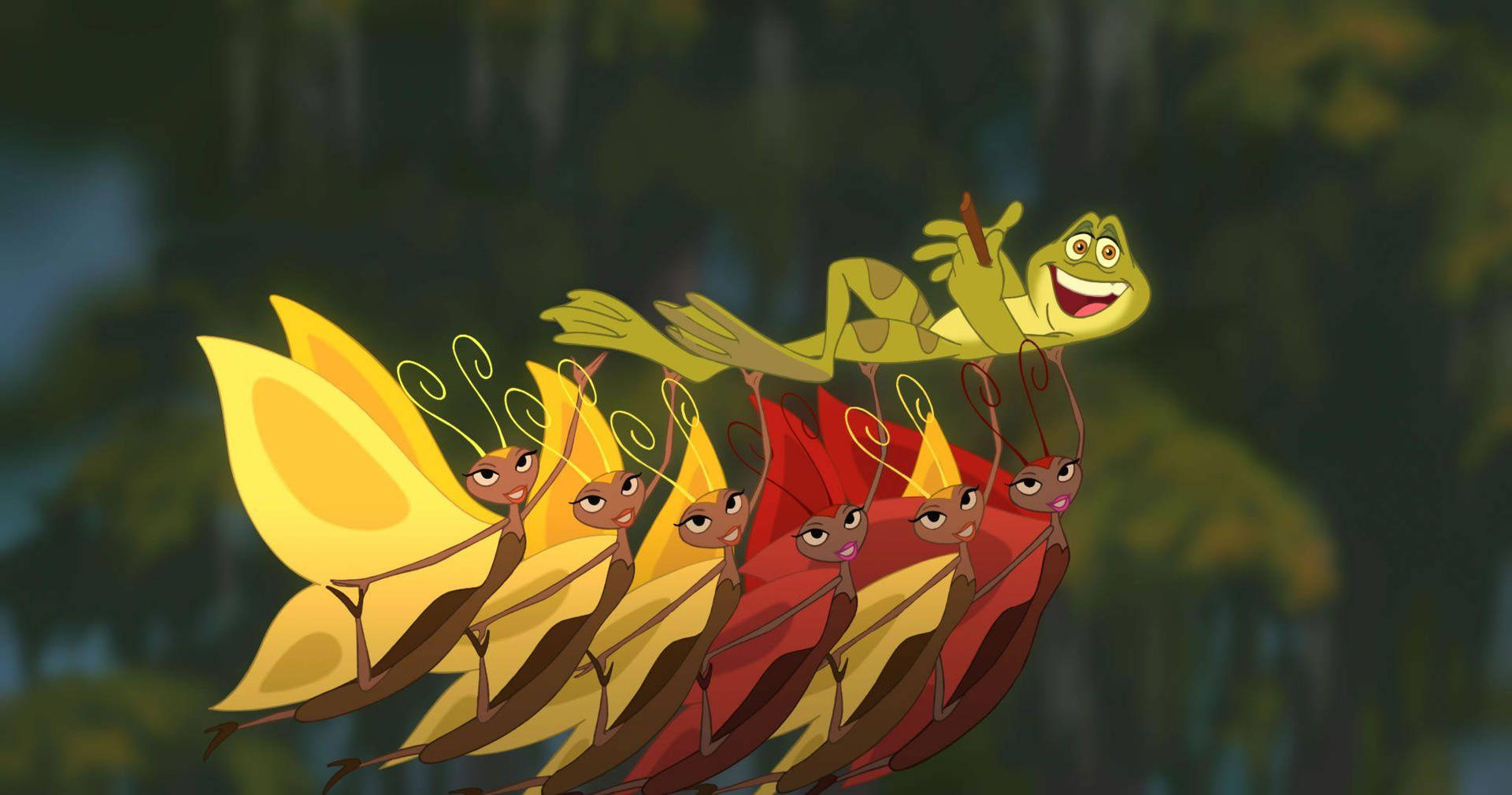 The Princess And The Frog Butterflies Wallpaper