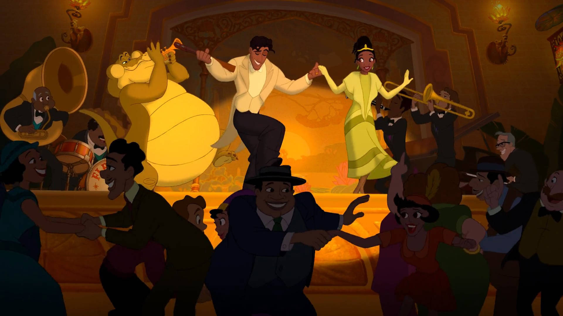The Princess And The Frog Dancing Wallpaper