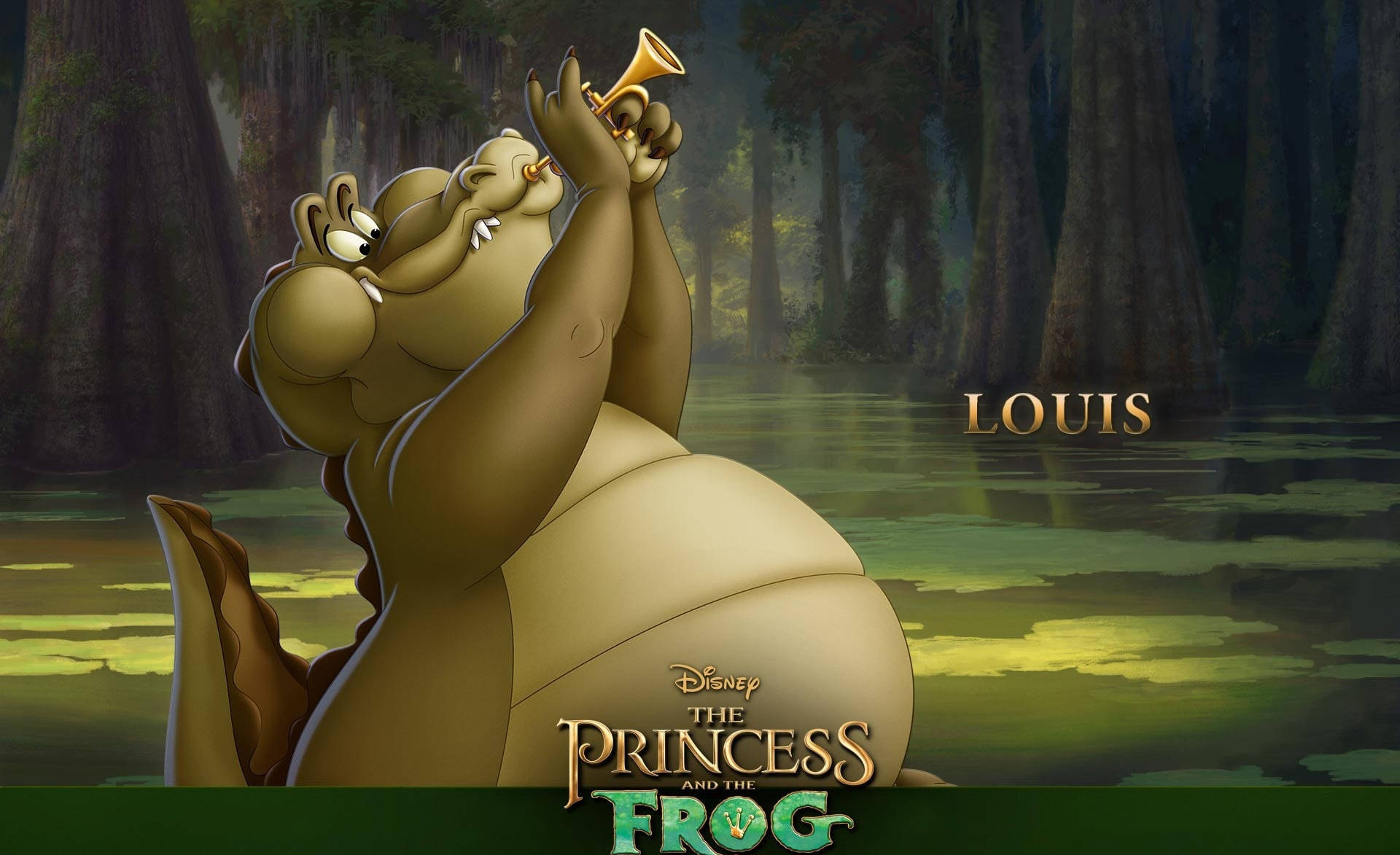 The Princess And The Frog Louis Poster Wallpaper