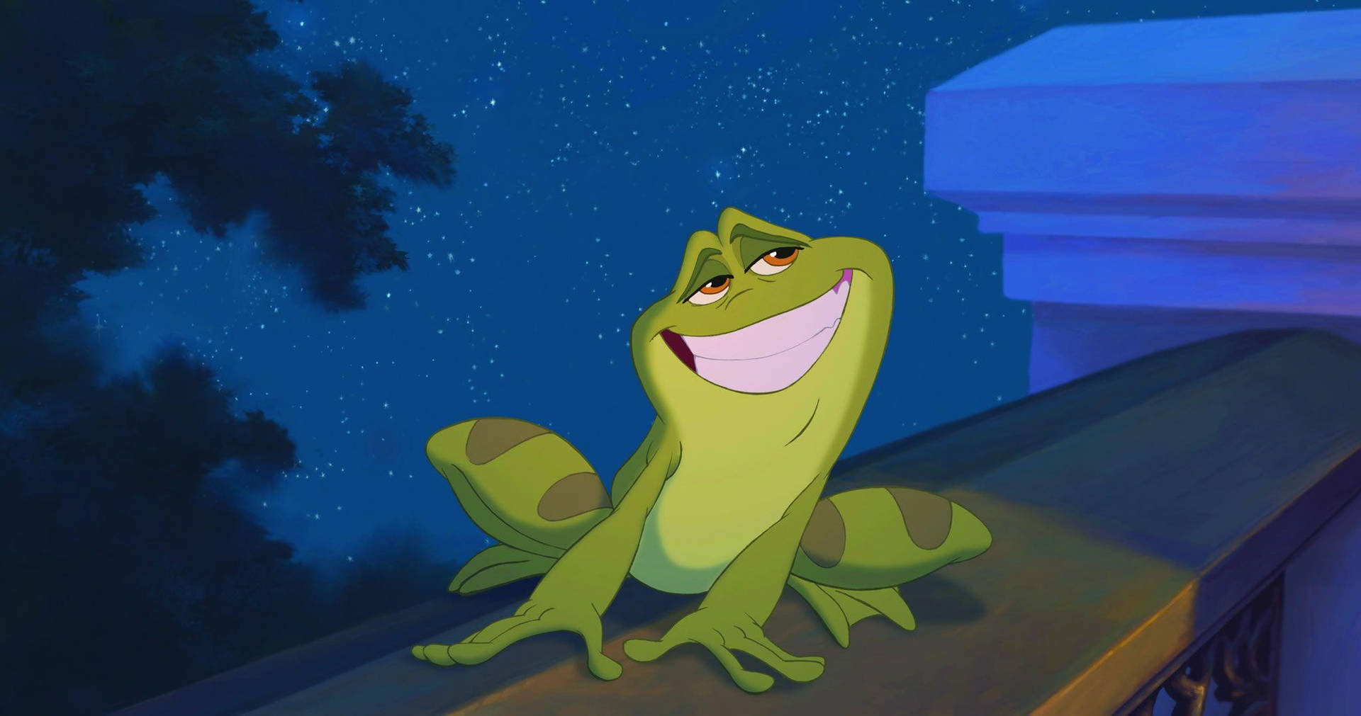 The Princess And The Frog Naveen Grinning Wallpaper
