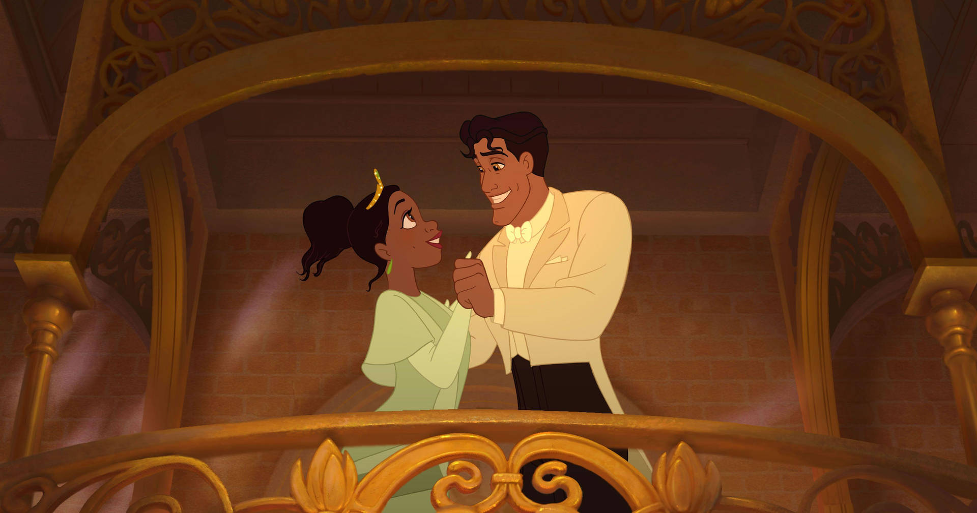 The Princess And The Frog Slow Dancing Wallpaper