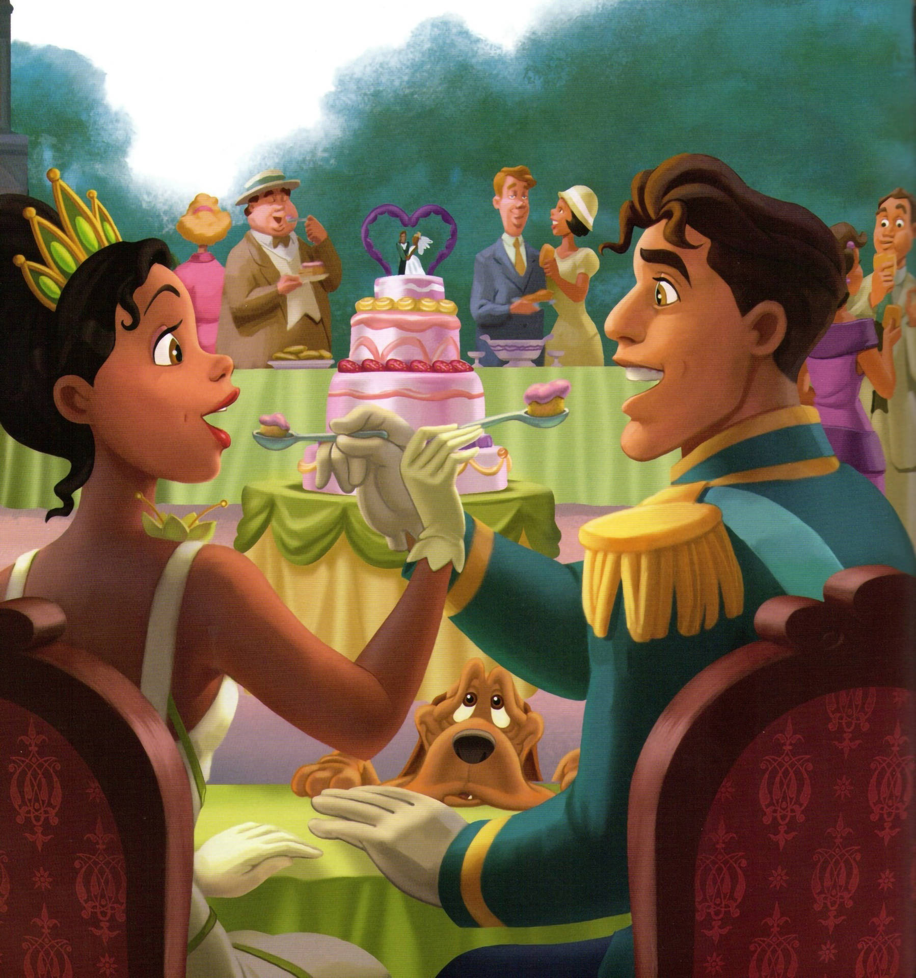The Princess And The Frog Wedding Reception Wallpaper