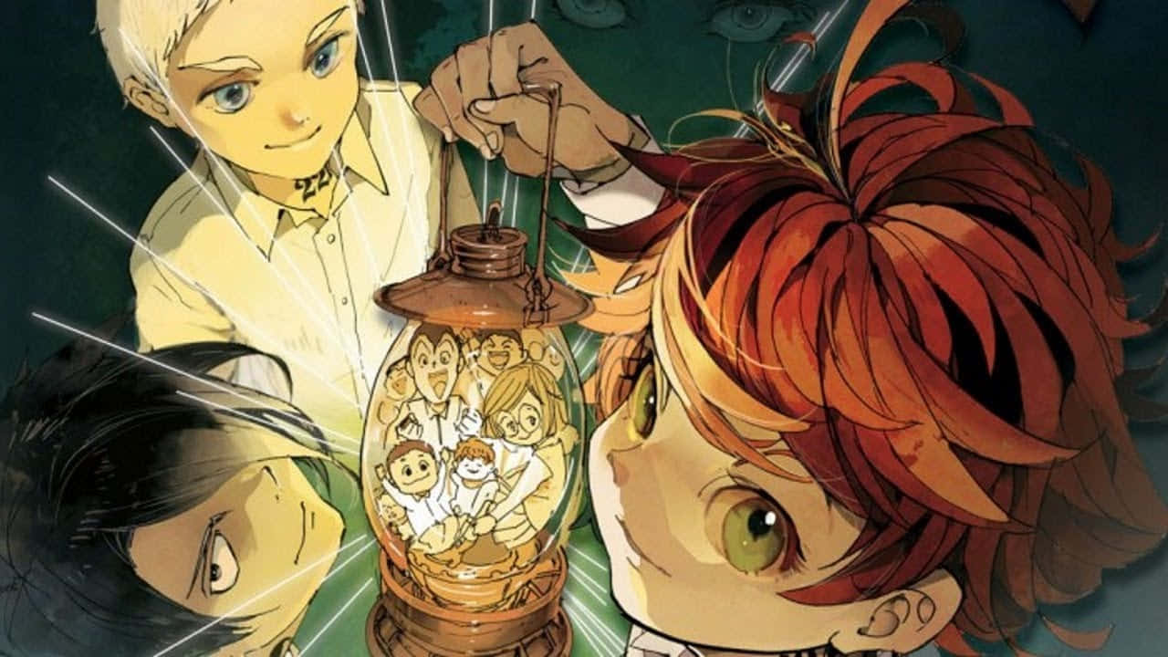 Emma, Norman, and Ray in The Promised Neverland