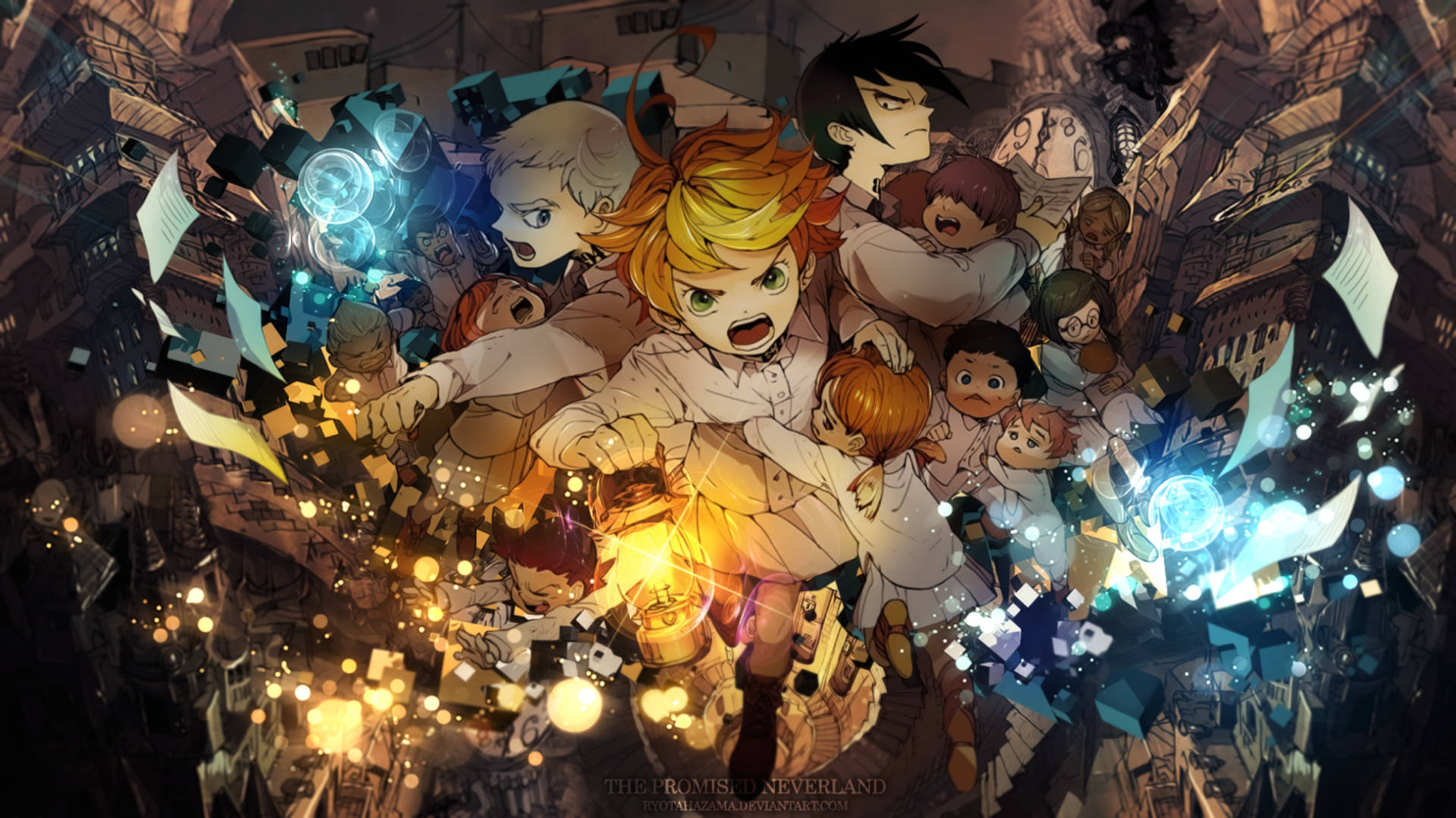The Promised Neverland Book Cover Wallpaper