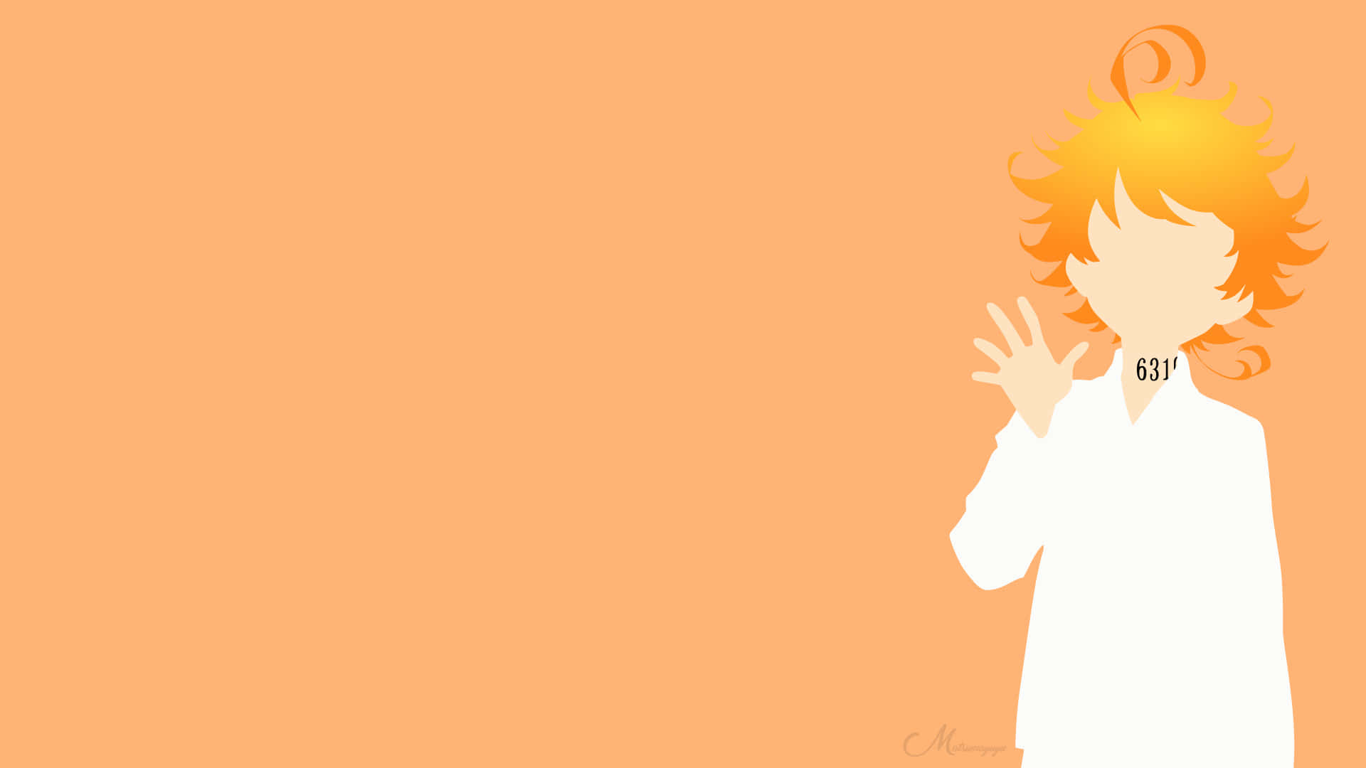 Emma from The Promised Neverland anime series Wallpaper