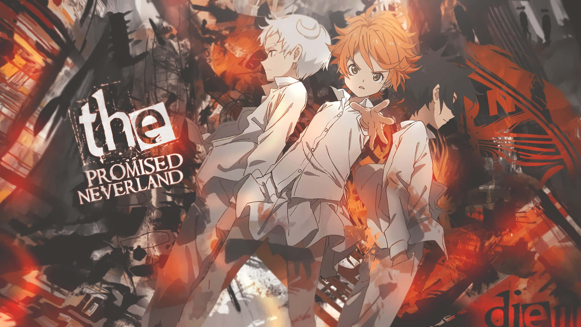 The Promised Neverland's Emma in a stunning widescreen wallpaper Wallpaper