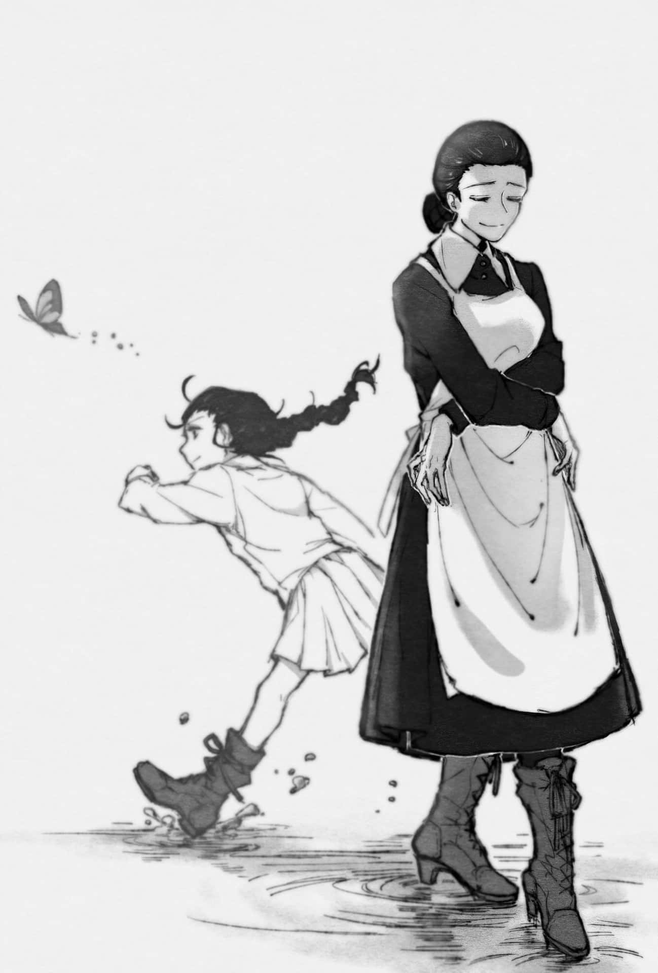 The Promised Neverland - Isabella, Den Metikulerte Vakten Bakgrunnsbildet