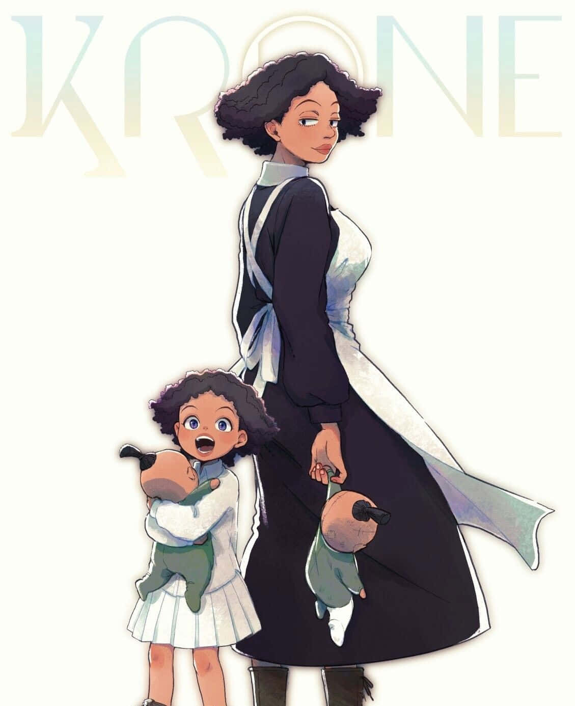 Krone - The Shrewd and Driven Character from The Promised Neverland Wallpaper