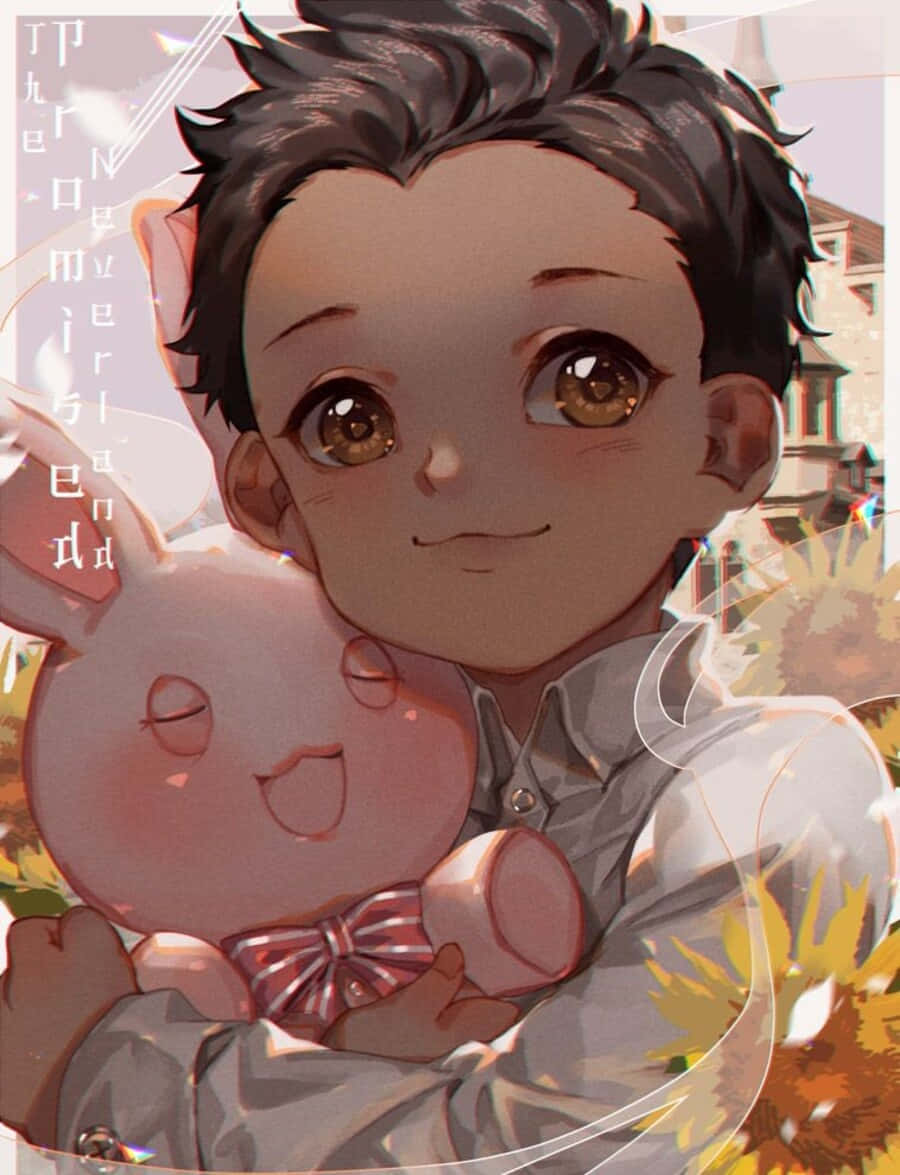Caption: Phil from The Promised Neverland Wallpaper