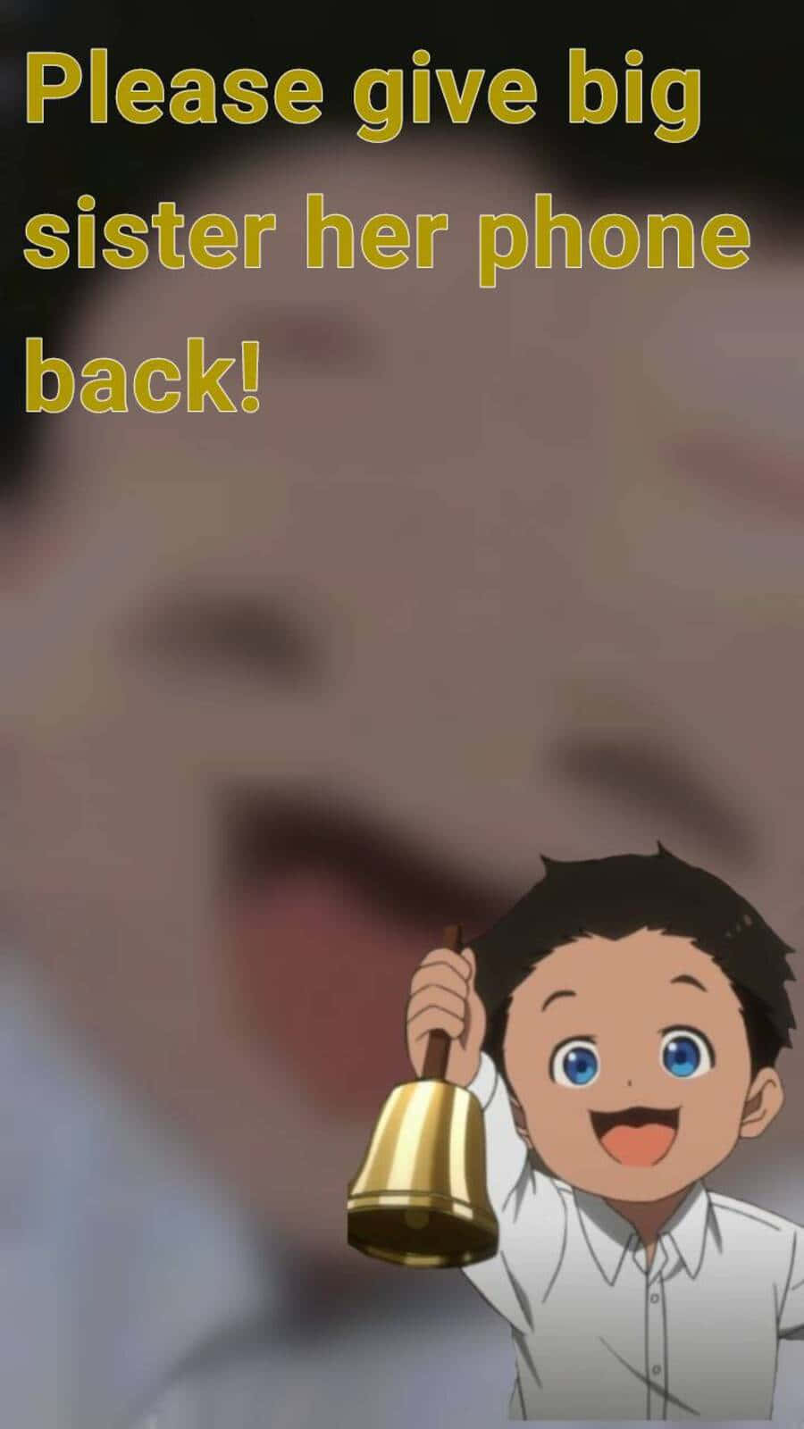 Phil from The Promised Neverland Smiling Wallpaper
