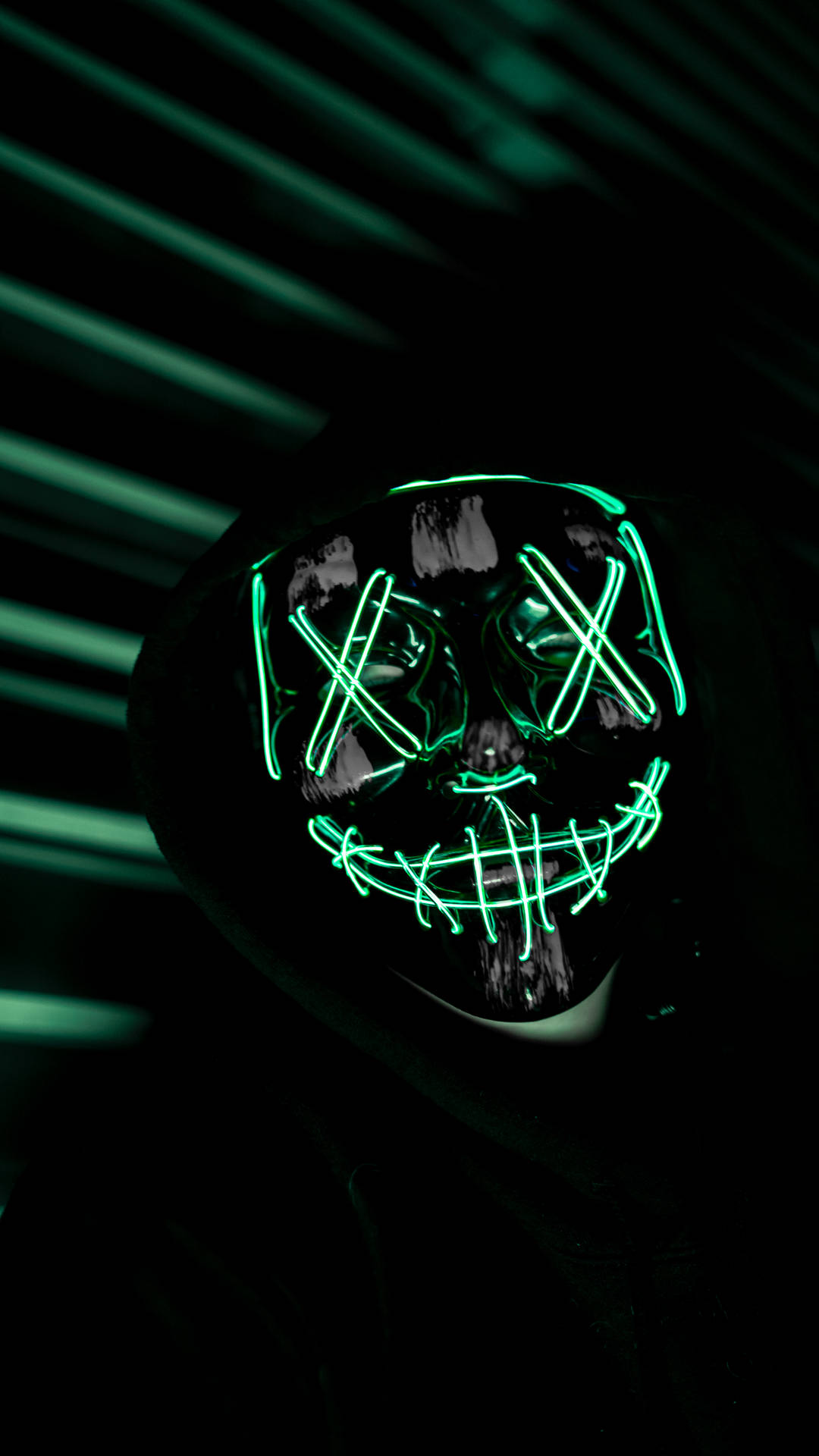 The Purge Green Mask Fanmade Wallpaper