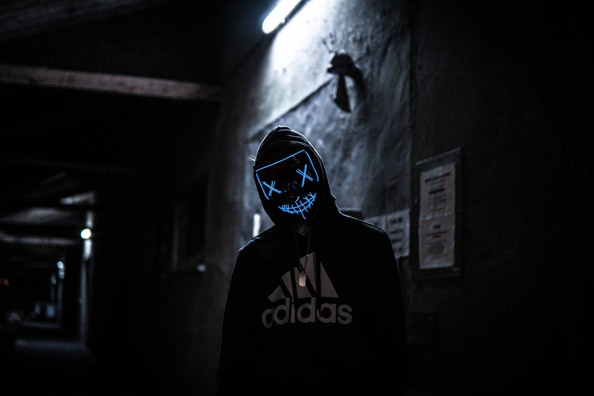 Admirer of The Purge in Adidas Hoodie Wallpaper