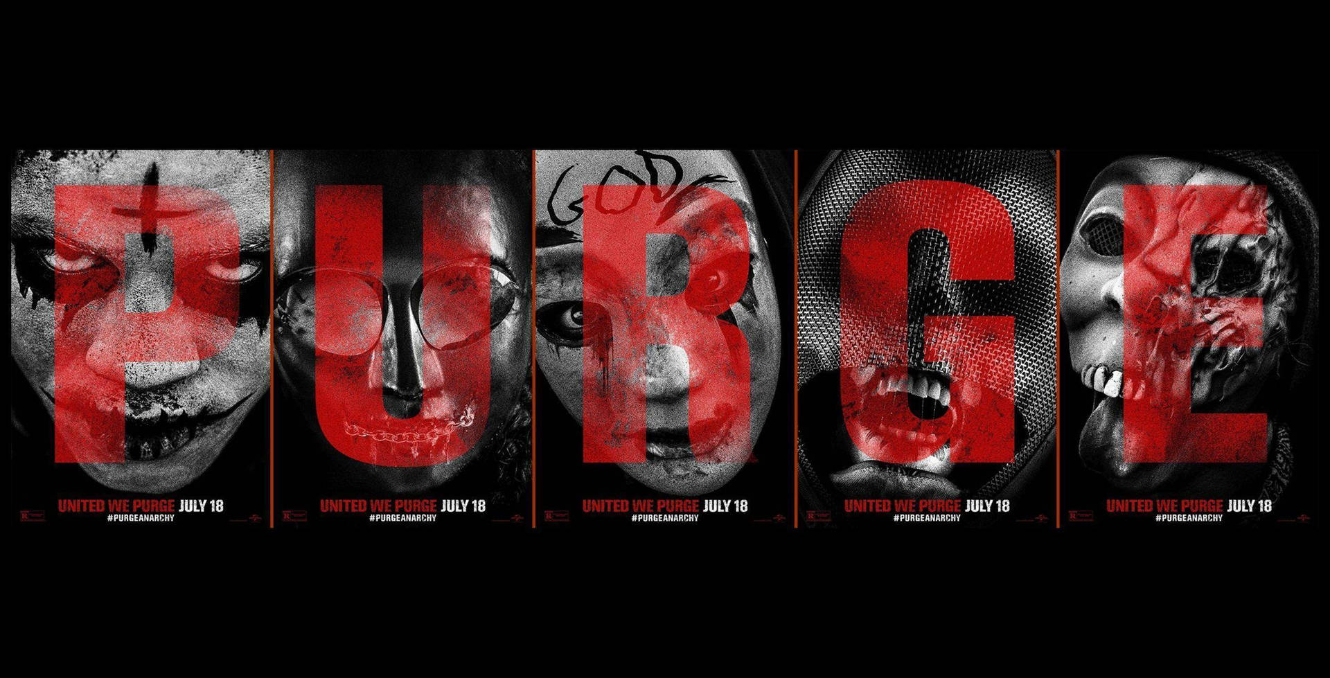 The Purge Movie Posters Side by Side Wallpaper