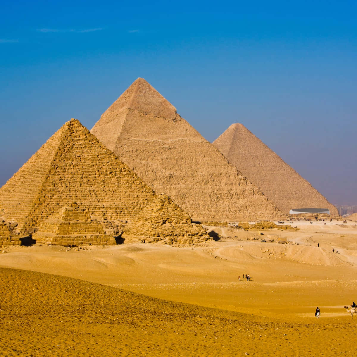 De Pyramider af Giza Den Grav af Farao Khufu Wallpaper