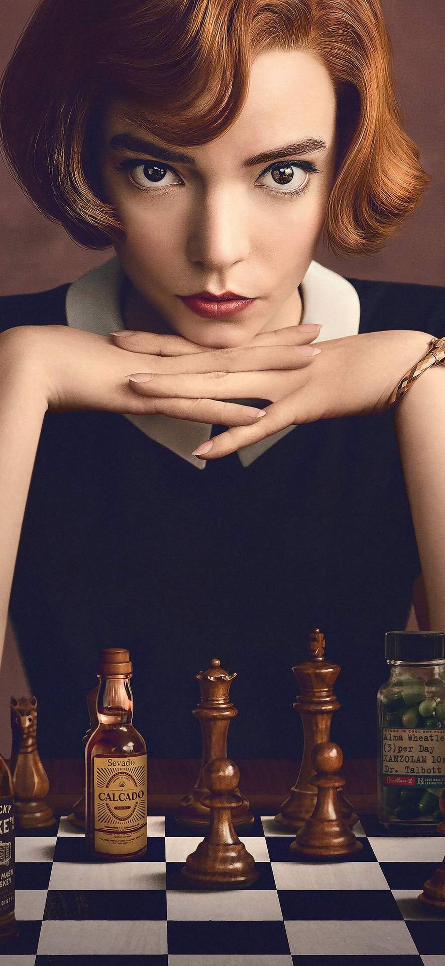 The Queen's Gambit Beth Teaser Cover Wallpaper