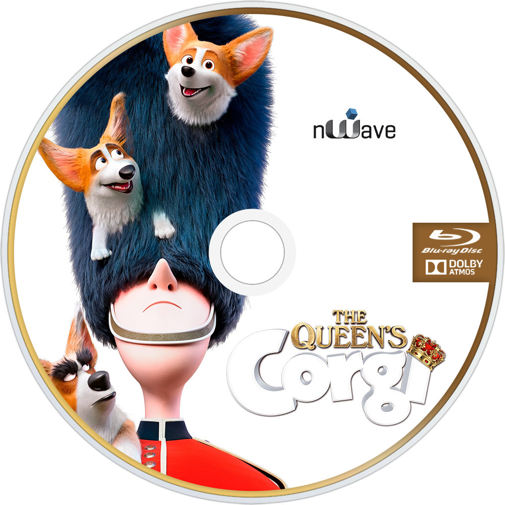 The Queens Corgi Bluray Disc PNG
