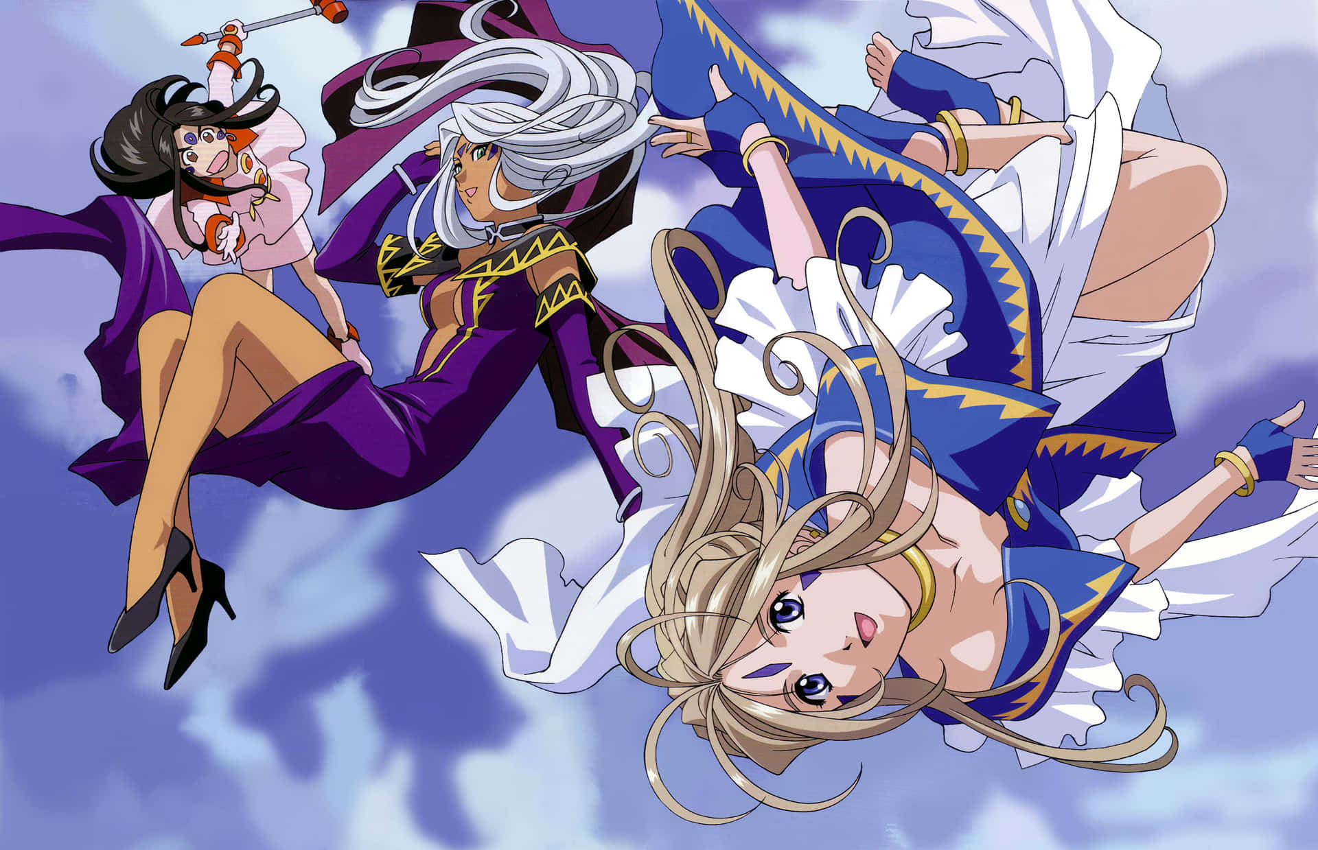 The Radiant Belldandy From Ah My Goddess Anime Series Wallpaper