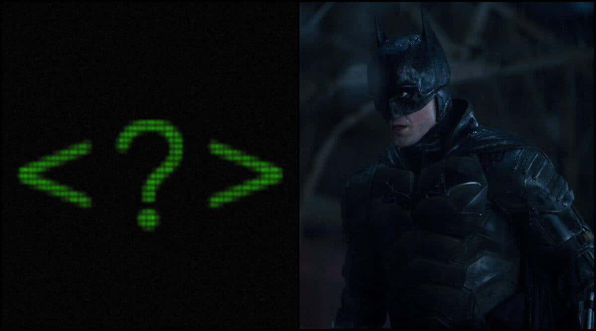 Batman And A Green Code Wallpaper