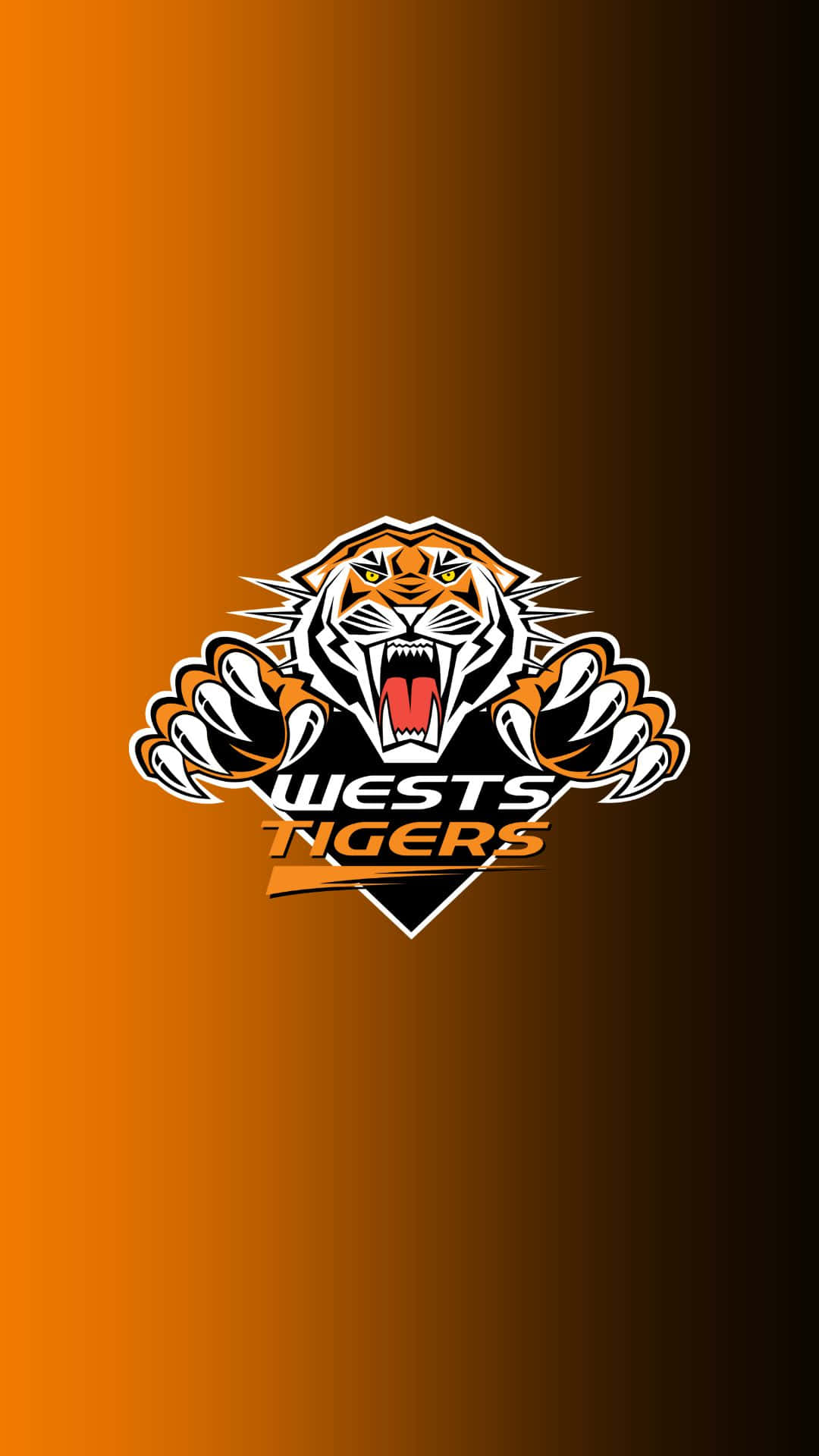The Roaring Wests Tigers In Action Wallpaper