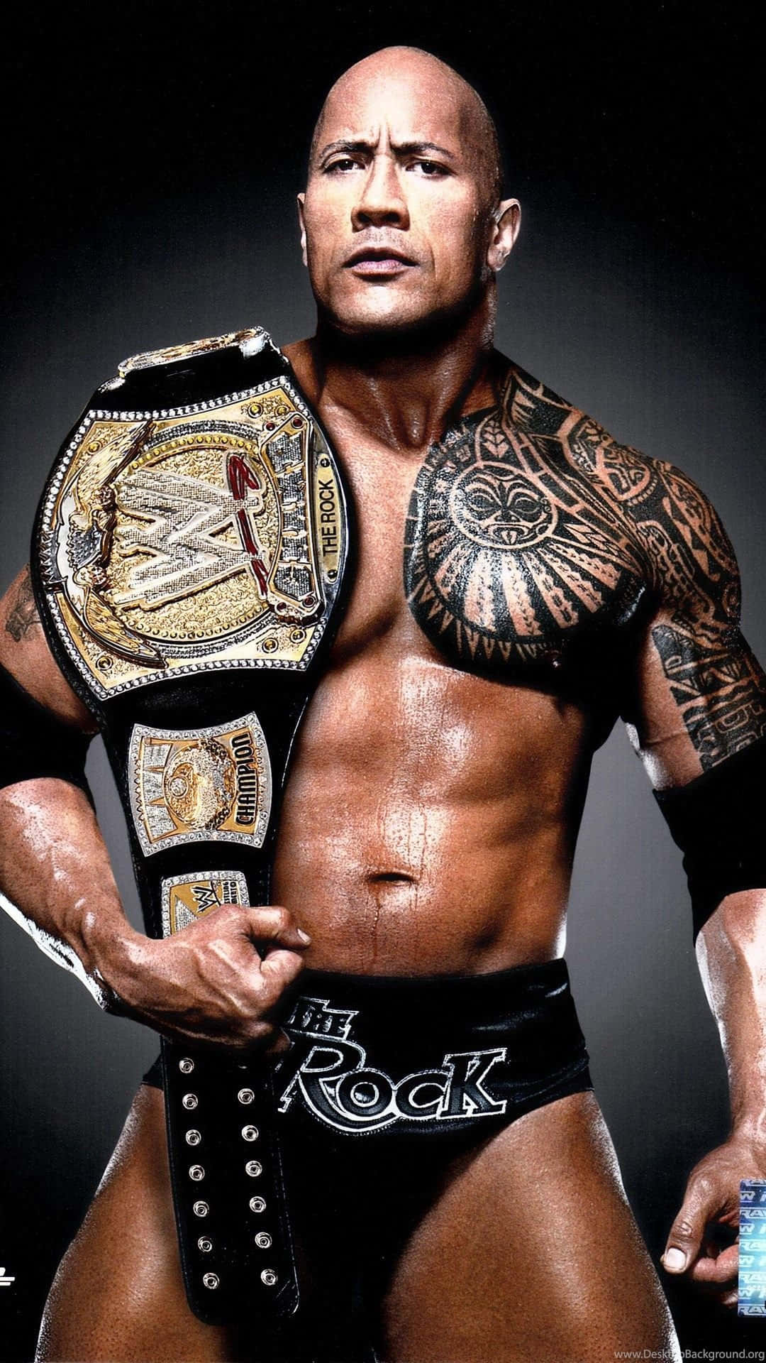 The Rock, an icon of physical strength and determination!"