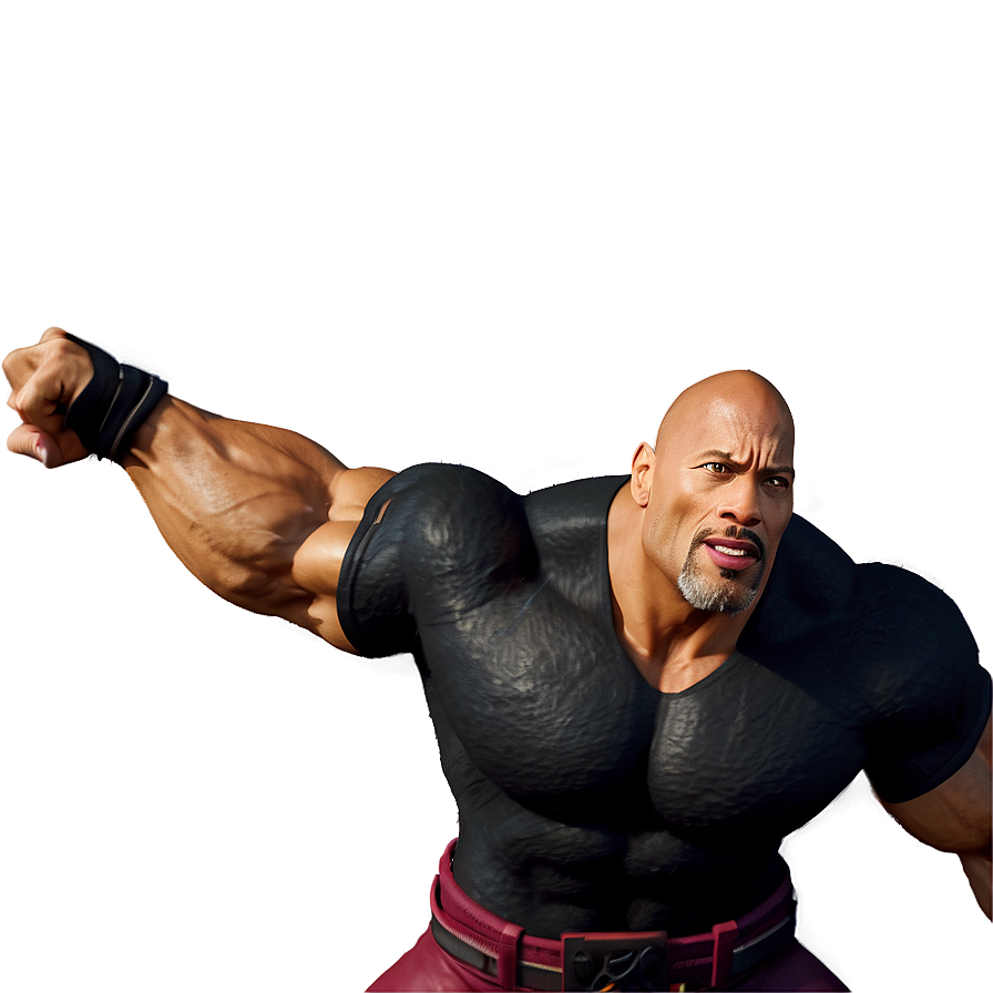 Download The Rock Animated Character Png 15 | Wallpapers.com