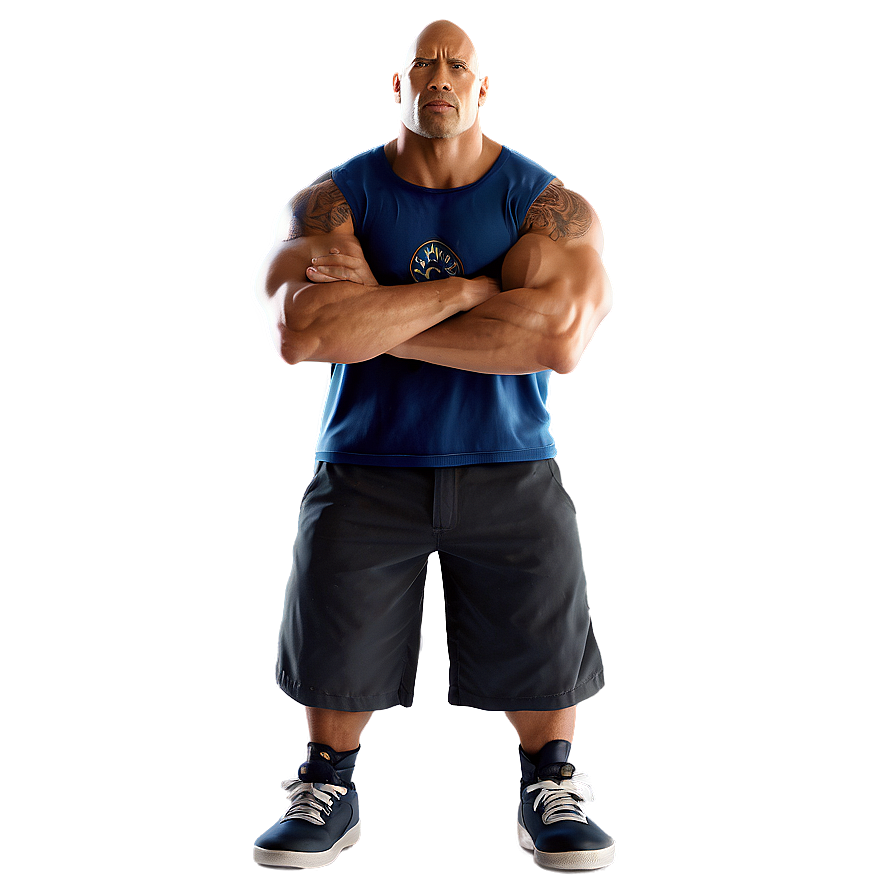 The Rock Animated Character Png Hhv63 PNG