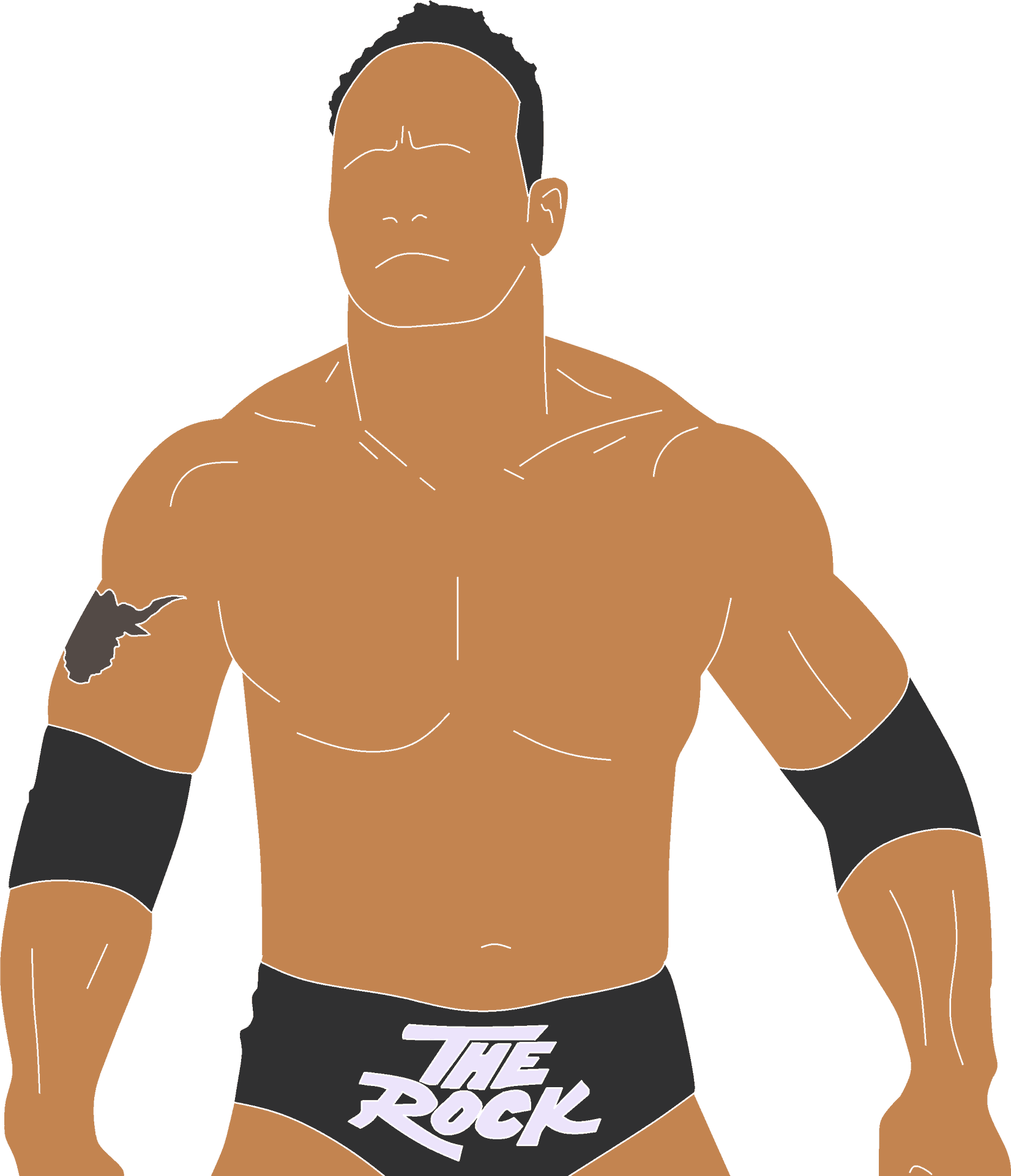 The Rock Illustration PNG