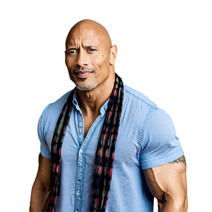 Download The Rock In Casual Wear Png Wrc73 | Wallpapers.com