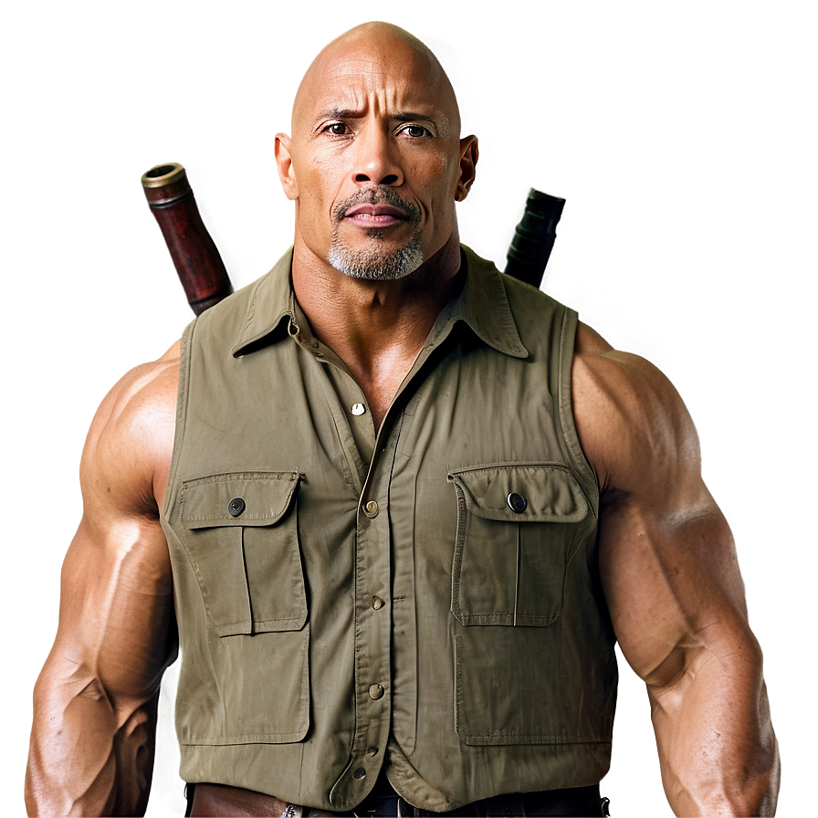 Download The Rock In Jumanji Movie Png 86 | Wallpapers.com