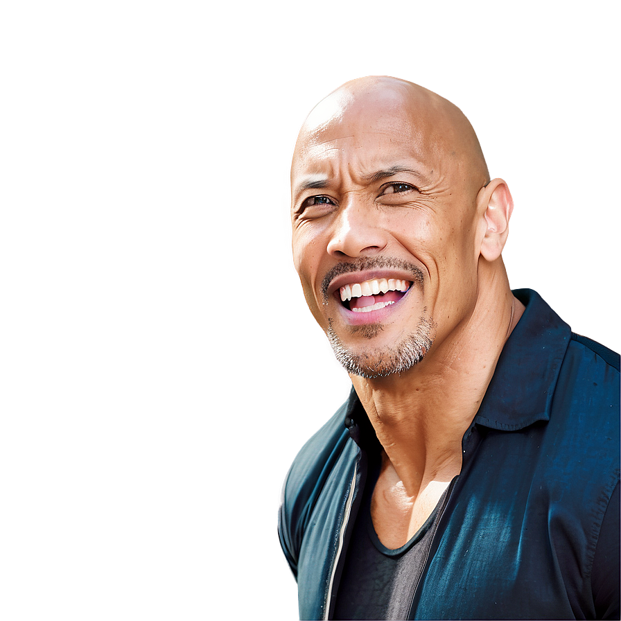 The Rock Laughing Png 05232024 PNG