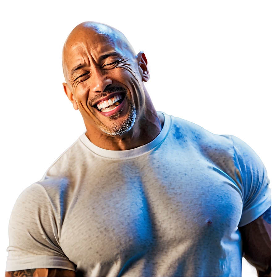 Download The Rock Laughing Png Meu | Wallpapers.com